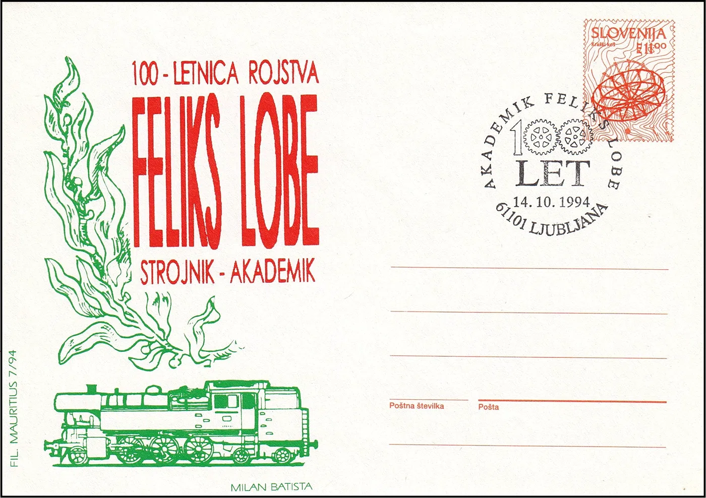 AKADEMIK FELIKS LOBE 100 LET ROJSTVA